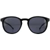 Hugo Boss Round|Hugo Boss^Sunglasses 0922/S 807 IR Black Grey Blue