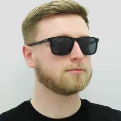 Hugo Boss Square|Hugo Boss^Sunglasses 0921/S 807 IR Black Grey Blue