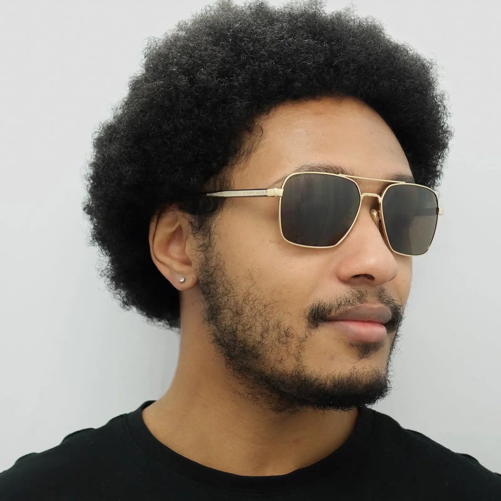 Hugo Boss Aviator|Hugo Boss^Sunglasses 1045/S/IT 000 70 Rose Gold Brown