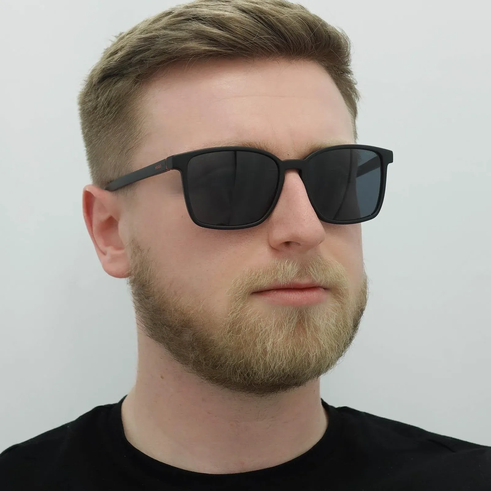 Hugo by Hugo Boss Square^Sunglasses HG1128/S 003/IR Matte Black Grey