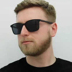 Hugo by Hugo Boss Square^Sunglasses HG1128/S 003/IR Matte Black Grey