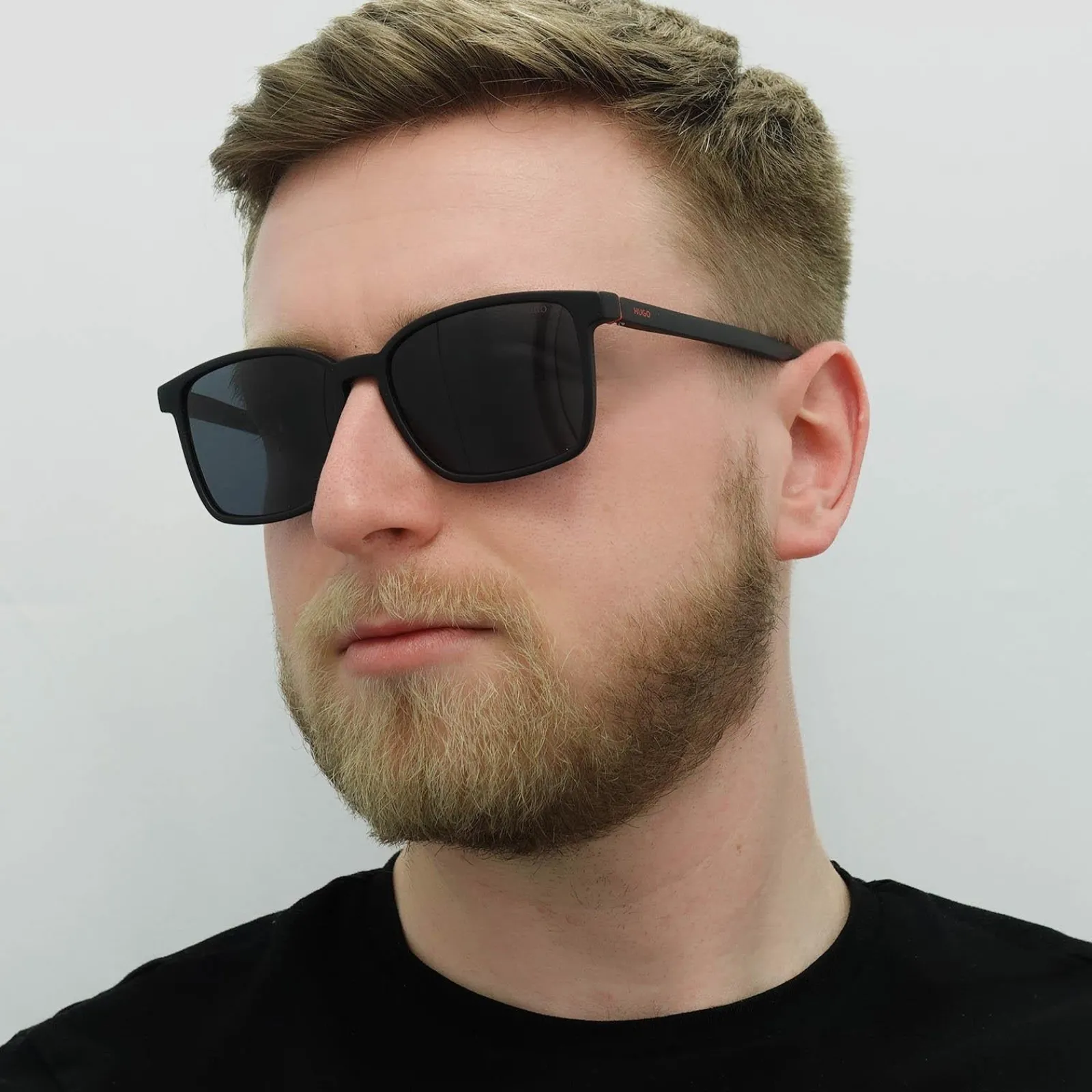 Hugo by Hugo Boss Square^Sunglasses HG1128/S 003/IR Matte Black Grey