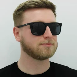 Hugo by Hugo Boss Rectangle^Sunglasses HG 1086/S 003 IR Matte Black Grey Blue