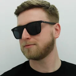 Hugo by Hugo Boss Rectangle^Sunglasses HG 1086/S 003 IR Matte Black Grey Blue
