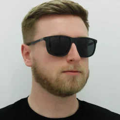 Hugo by Hugo Boss Rectangle^Sunglasses HG 1138S 003 IR Matte Black Grey