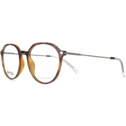 INVU Round|Round^Glasses Frames B4117 B Honey Tortoise Demi Gold Men Women