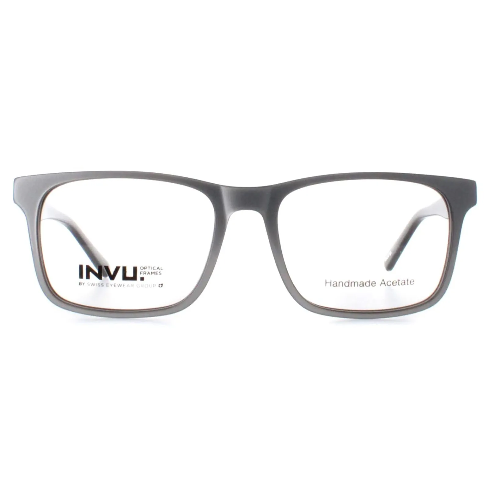 INVU Rectangle|Rectangle^Glasses Frames B4008 C Silver Petrol Men Women