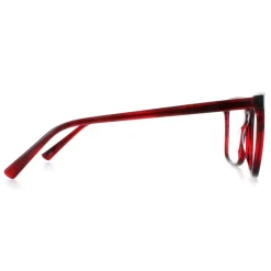 INVU Square^Glasses Frames B4107 C Transparent Burgundy Women