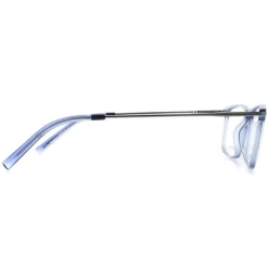 INVU Rectangle|Rectangle^Glasses Frames B4135 C Transparent Blue Dove Silver Men Women