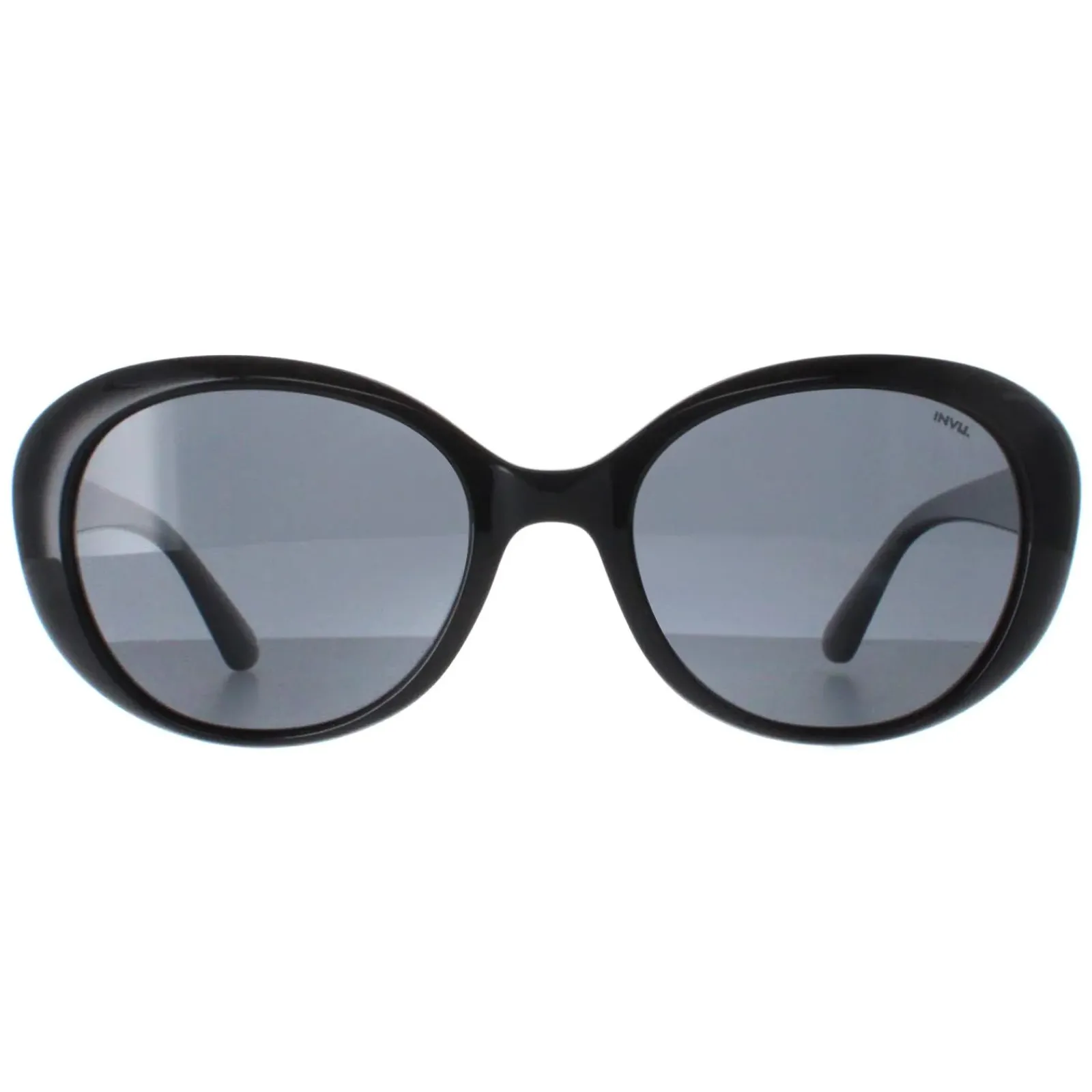 INVU Polarised|Oval^Sunglasses B2022 A Black Grey Polarized