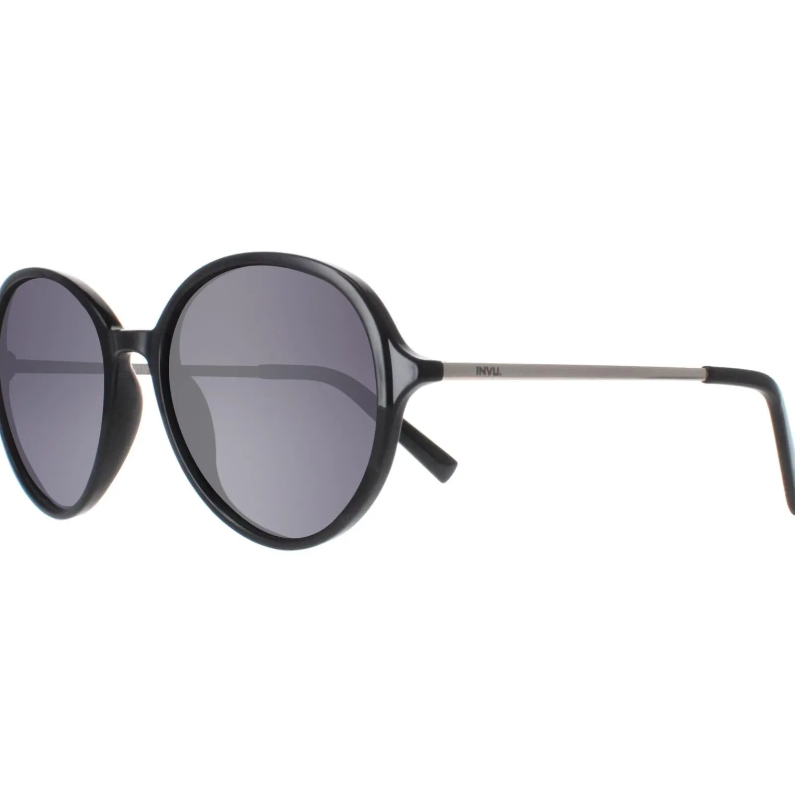 INVU Polarised^Sunglasses B2135 A Black Gold Grey Polarized