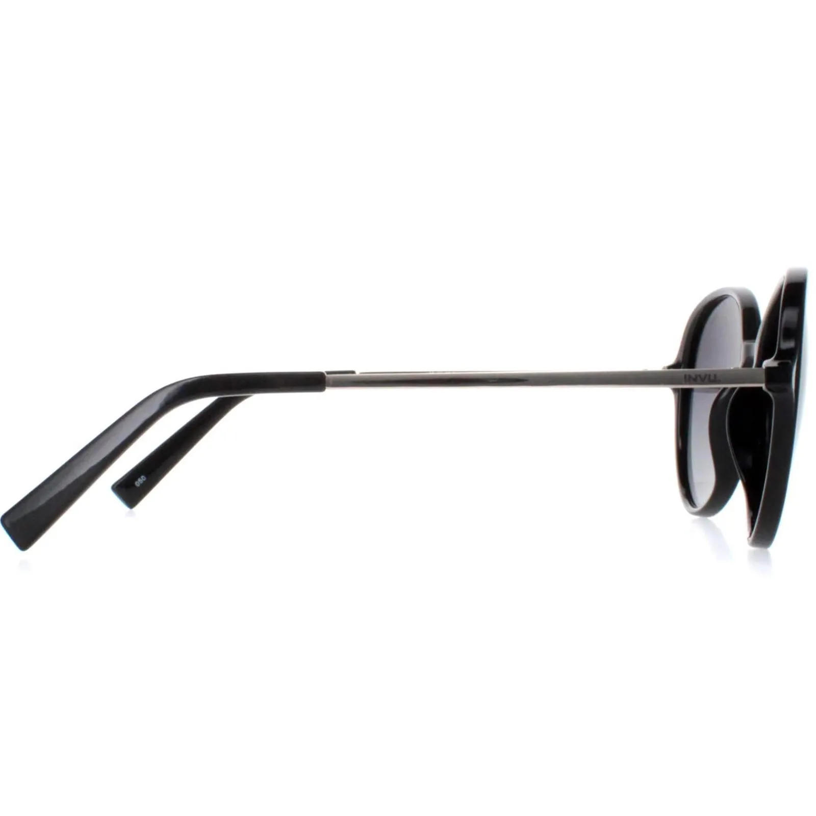 INVU Polarised^Sunglasses B2135 A Black Gold Grey Polarized