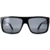 INVU Polarised|Rectangle^Sunglasses B2130 A Black Grey Polarized
