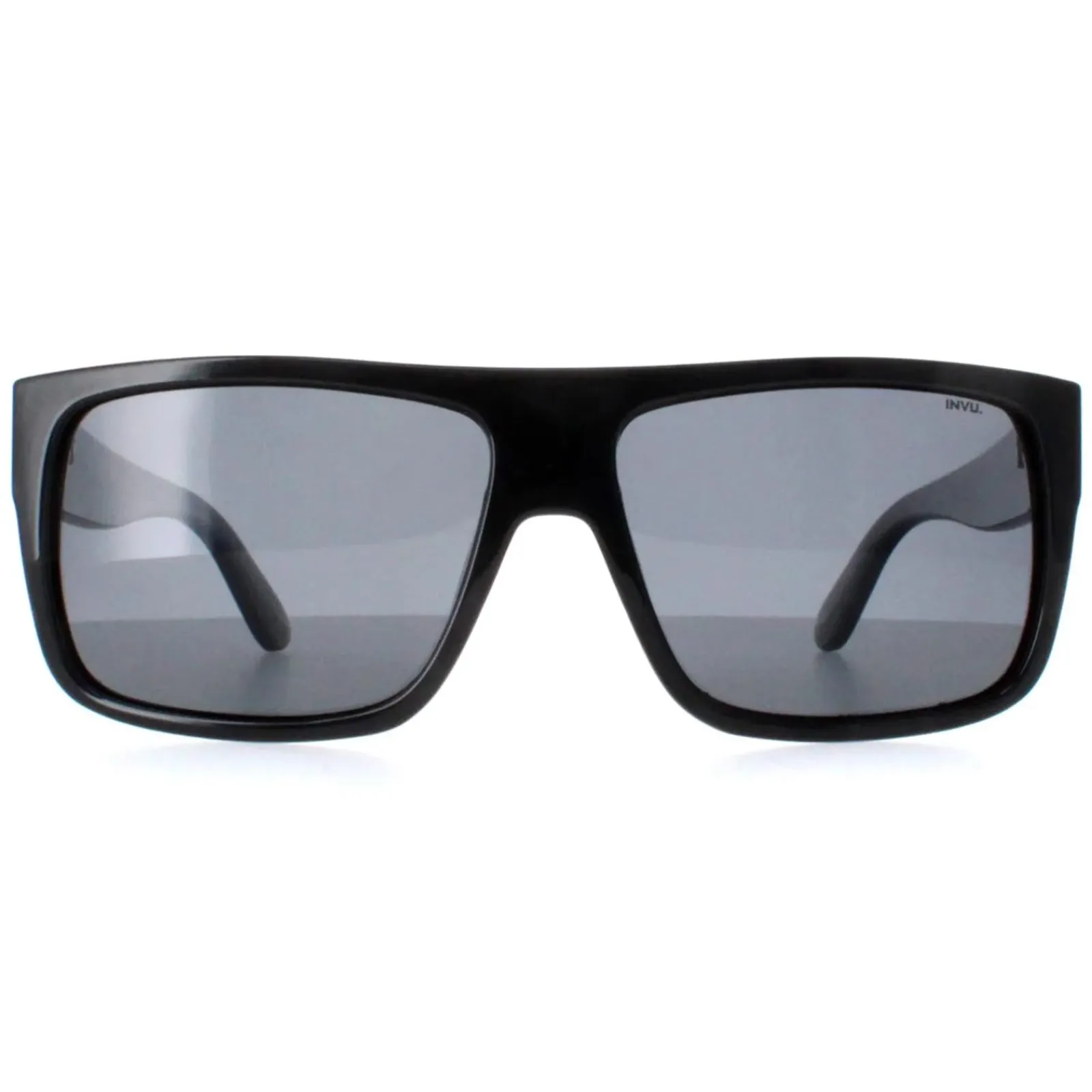 INVU Polarised|Rectangle^Sunglasses B2130 A Black Grey Polarized