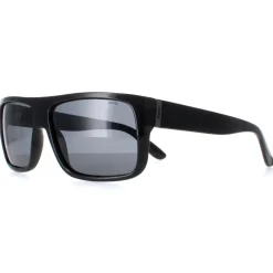 INVU Polarised|Rectangle^Sunglasses B2130 A Black Grey Polarized