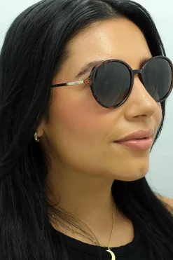 INVU Polarised^Sunglasses B2135 B Demi Tortoise Brown Gold Grey Polarized