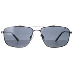 INVU Polarised|Rectangle^Sunglasses B1109 B Polished Silver Grey Polarized