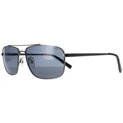 INVU Polarised|Rectangle^Sunglasses B1109 B Polished Silver Grey Polarized