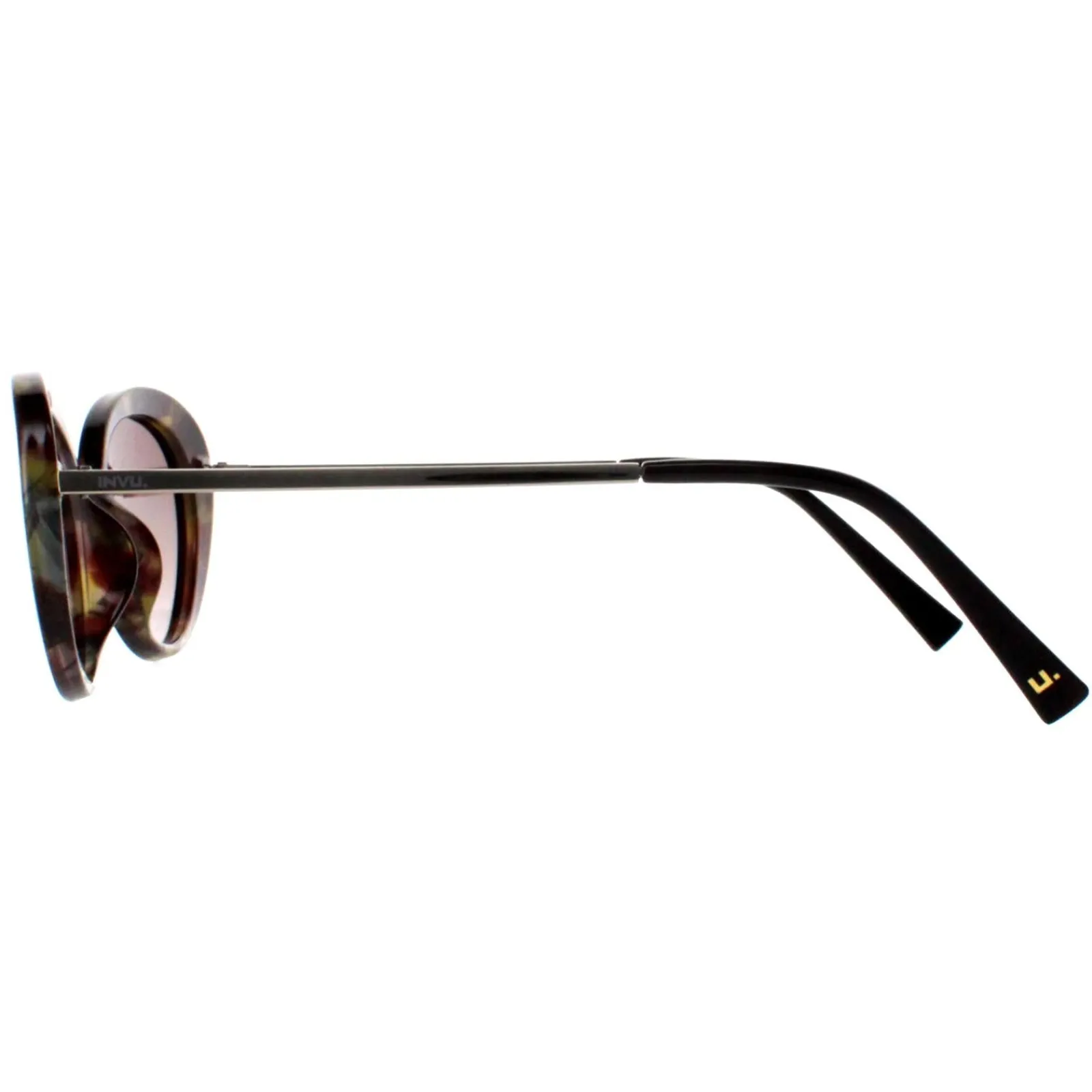 INVU Polarised|Oval^Sunglasses B2108 C Cloud Brown Sage Tortoise Brown Polarized