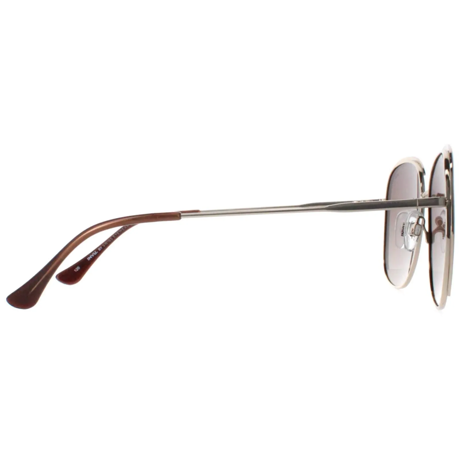 INVU Polarised^Sunglasses B1018 C Gold Beige Brown Polarized