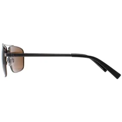 INVU Polarised|Rectangle^Sunglasses B1109 C Matte Gunmetal Brown Polarized