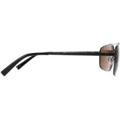 INVU Polarised|Rectangle^Sunglasses B1109 C Matte Gunmetal Brown Polarized
