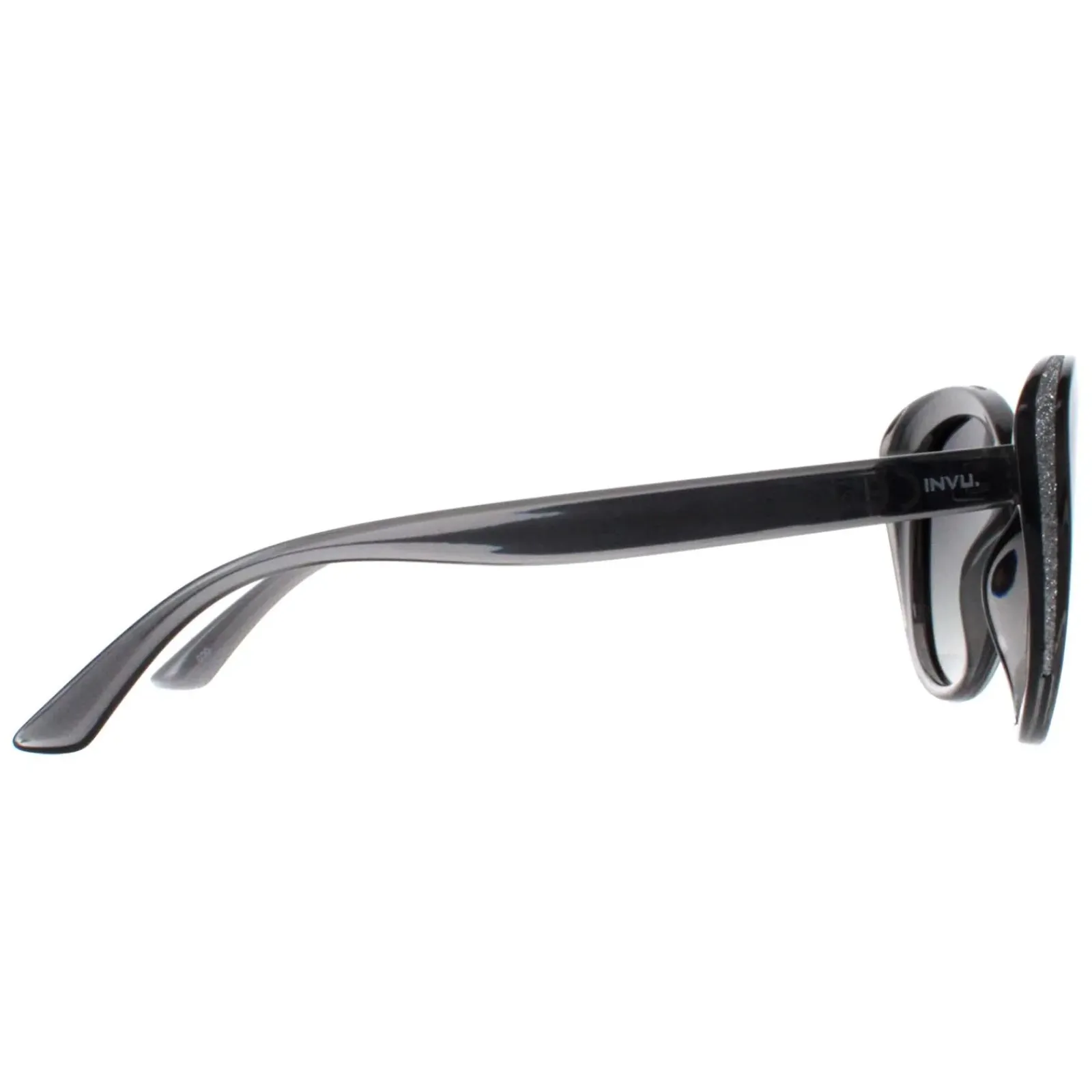 INVU Polarised|Cat-Eye^Sunglasses B2041 C Transparent Grey Grey Polarized