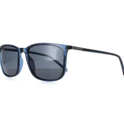 INVU Polarised|Rectangle^Sunglasses B2125 D Transparent Crystal Blue Dark Blue Polarized