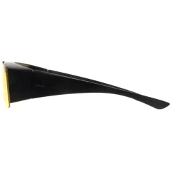 INVU Rectangle|Rectangle^Sunglasses E2700 D Matte Black High Yellow