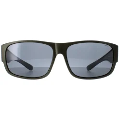 INVU Polarised|Rectangle^Sunglasses E2601 E Matte Olive Metallic Grey Polarized