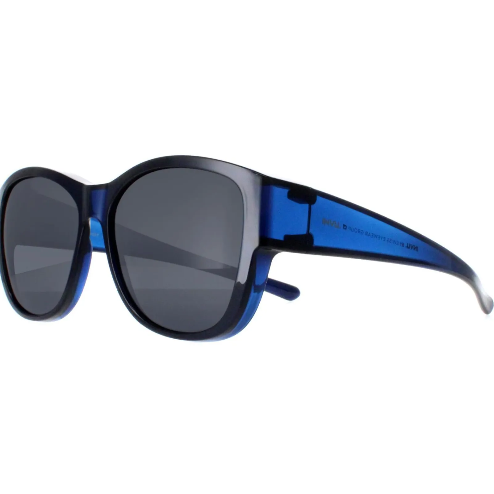 INVU Polarised^Sunglasses E2102 F Transparent Blue Blue Polarized