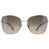 Jimmy Choo Square|Jimmy Choo^Sunglasses ALEXIS/S DDB SQ Gold Copper Multilayer Gold