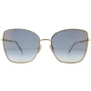 Jimmy Choo Square|Jimmy Choo^Sunglasses ALEXIS/S 000 1V Rose Gold Blue Gradient