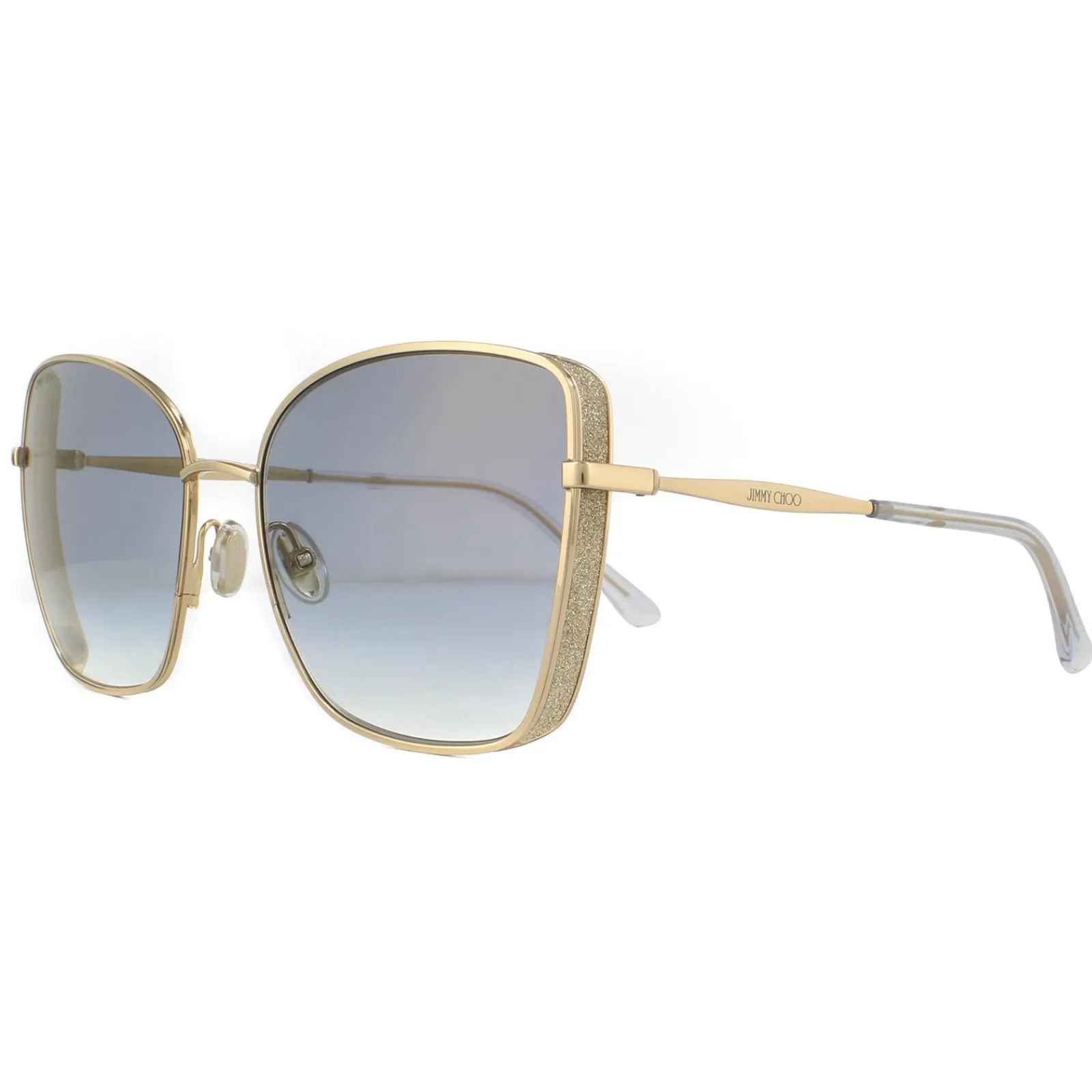 Jimmy Choo Square|Jimmy Choo^Sunglasses ALEXIS/S 000 1V Rose Gold Blue Gradient
