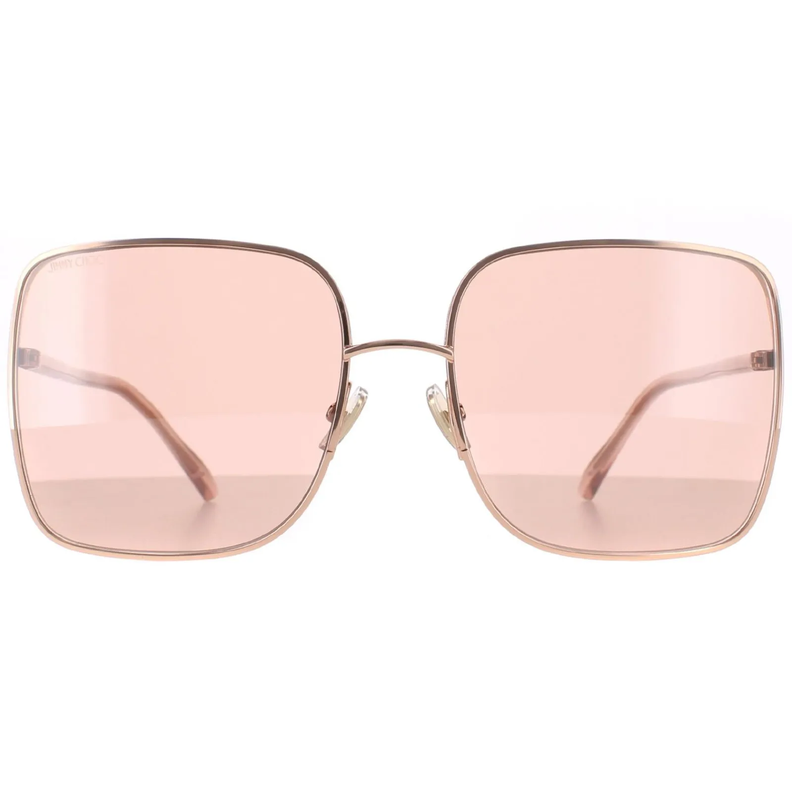 Jimmy Choo Square|Jimmy Choo^Sunglasses ALIANA/S PY3 2S Copper Gold Nude Pink Flash Silv