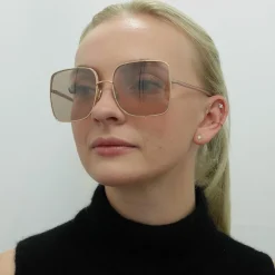 Jimmy Choo Square|Jimmy Choo^Sunglasses ALIANA/S PY3 2S Copper Gold Nude Pink Flash Silv