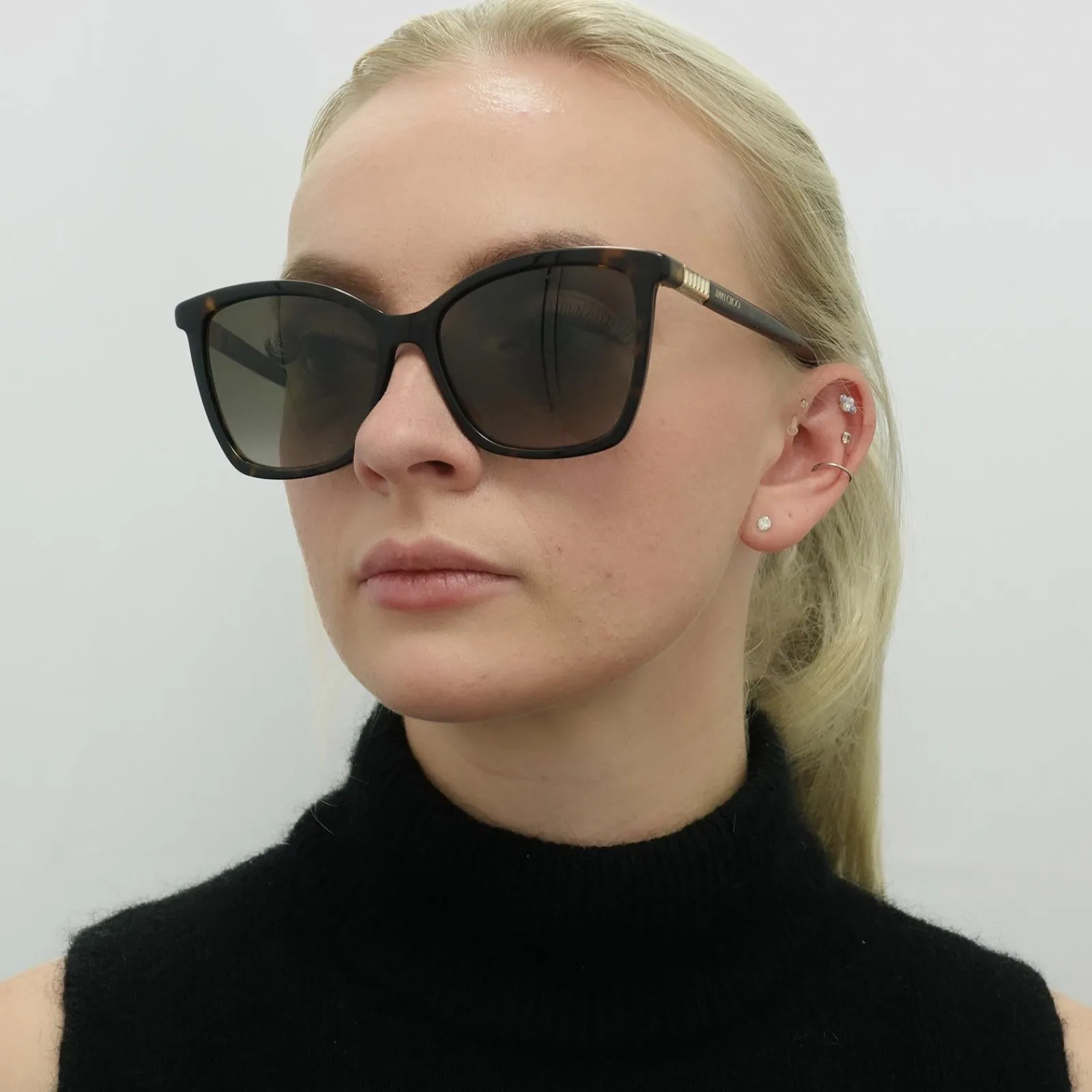 Jimmy Choo Square|Jimmy Choo^Sunglasses ALI/S 086 HA Havana Brown Gradient