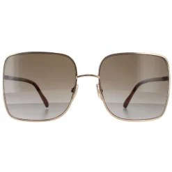 Jimmy Choo Square|Jimmy Choo^Sunglasses ALIANA/S 06J HA Gold Havana Brown Gradient