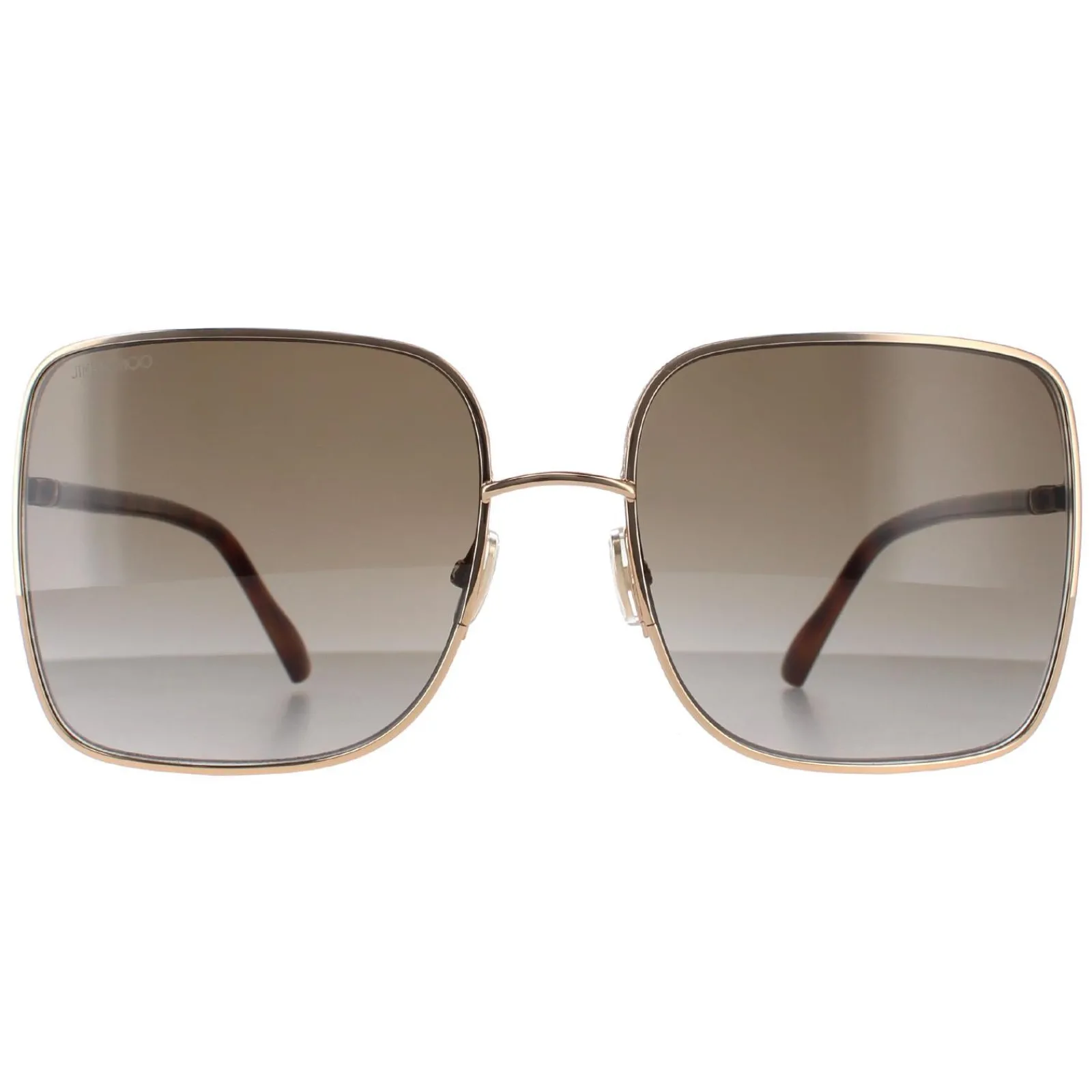 Jimmy Choo Square|Jimmy Choo^Sunglasses ALIANA/S 06J HA Gold Havana Brown Gradient