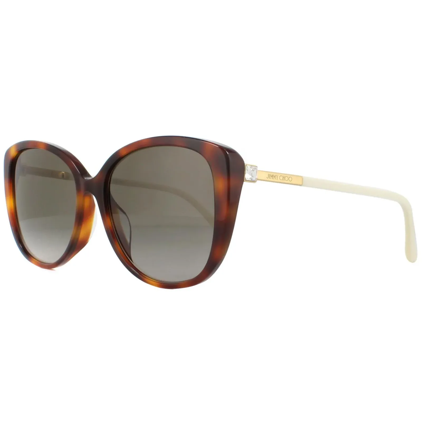 Jimmy Choo Cat-Eye|Jimmy Choo^Sunglasses ALY/F/S 086 HA Havana Brown Brown Gradient