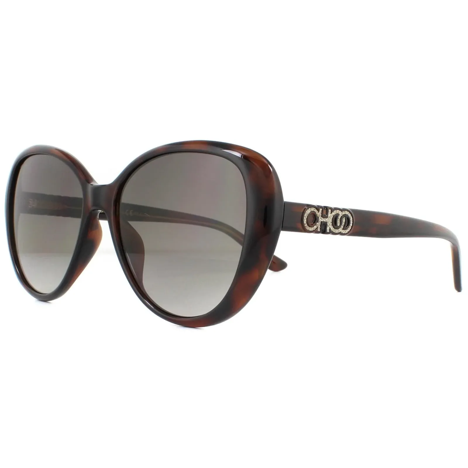 Jimmy Choo Butterfly|Jimmy Choo^Sunglasses AMIRA/G/S 086 HA Dark Havana Brown Gradient