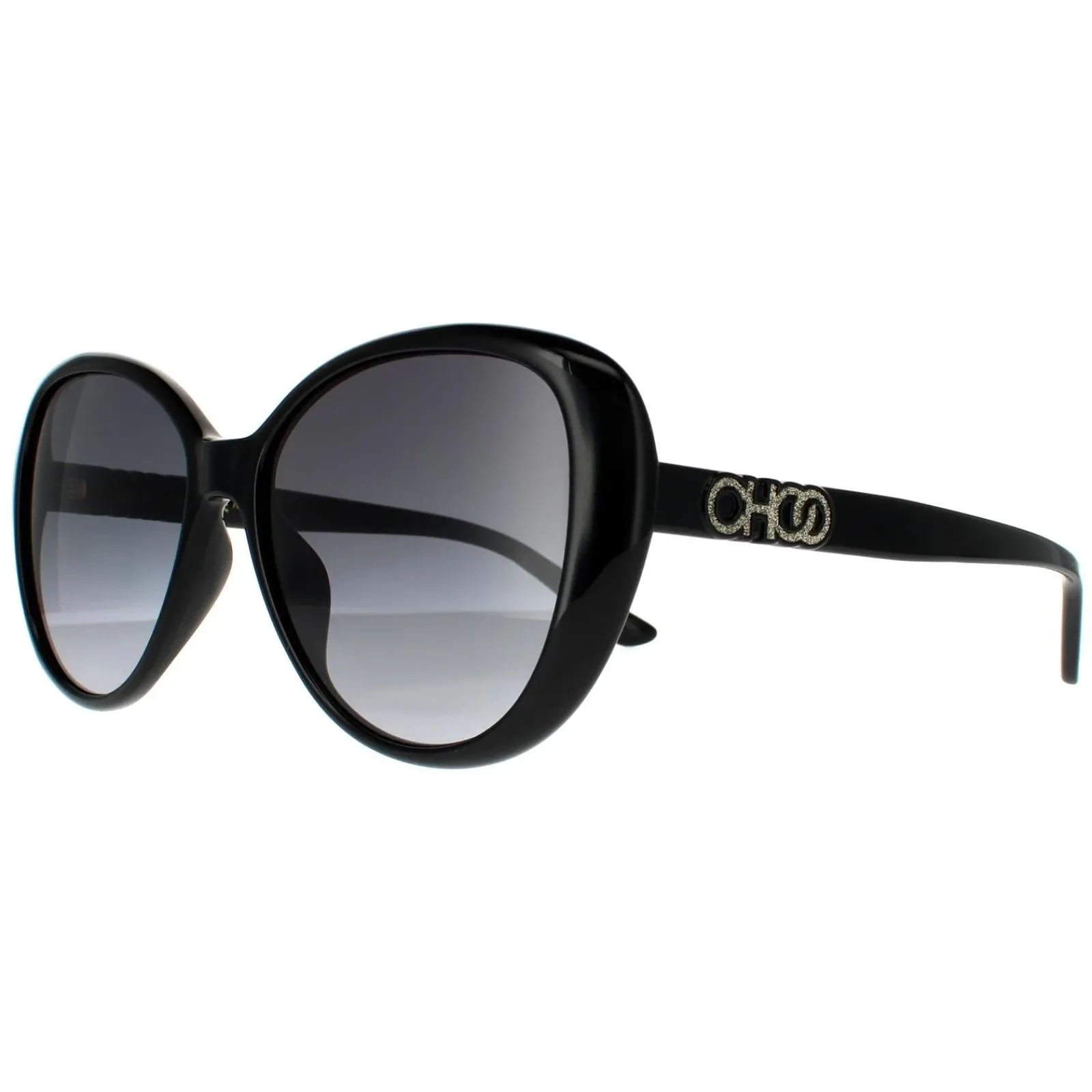 Jimmy Choo Butterfly|Jimmy Choo^Sunglasses AMIRA/G/S 807 9O Black Dark Grey Gradient