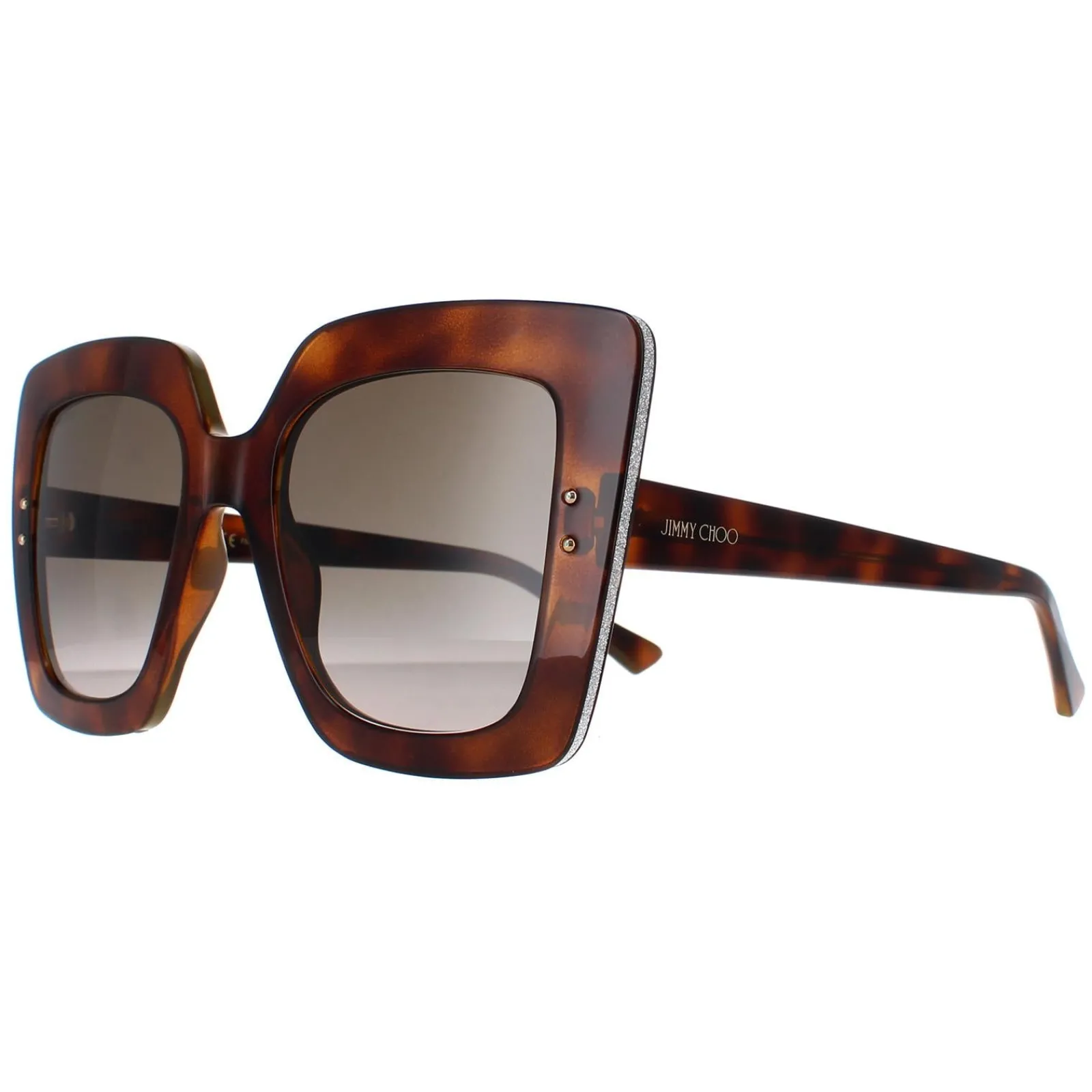 Jimmy Choo Square|Jimmy Choo^Sunglasses AURI/G/S 086 HA Havana Brown Gradient