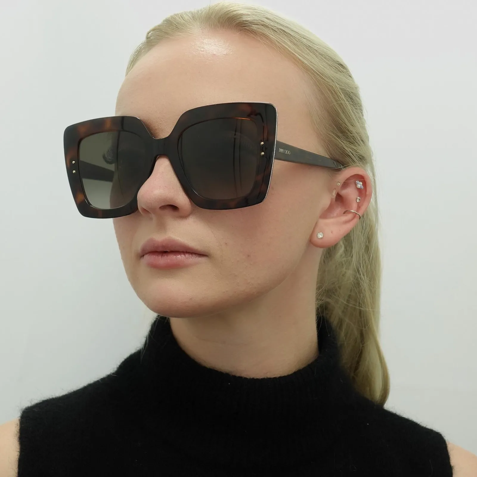 Jimmy Choo Square|Jimmy Choo^Sunglasses AURI/G/S 086 HA Havana Brown Gradient
