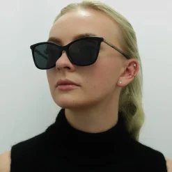 Jimmy Choo Cat-Eye|Jimmy Choo^Sunglasses BA/G/S 807 IR Black Grey