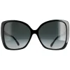 Jimmy Choo Butterfly|Jimmy Choo^Sunglasses BECKY/F/S 807 9O Black Dark Grey Gradient