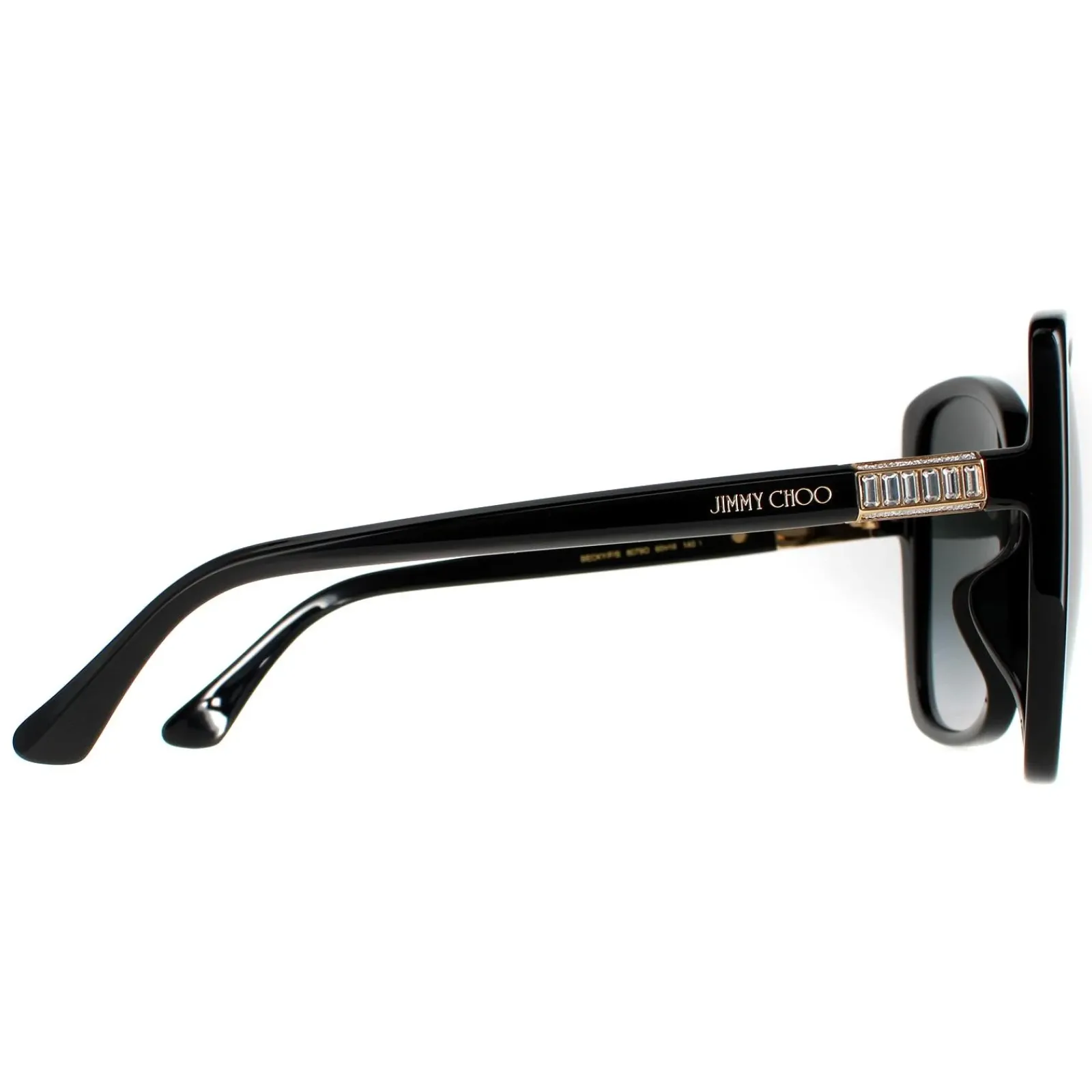 Jimmy Choo Butterfly|Jimmy Choo^Sunglasses BECKY/F/S 807 9O Black Dark Grey Gradient
