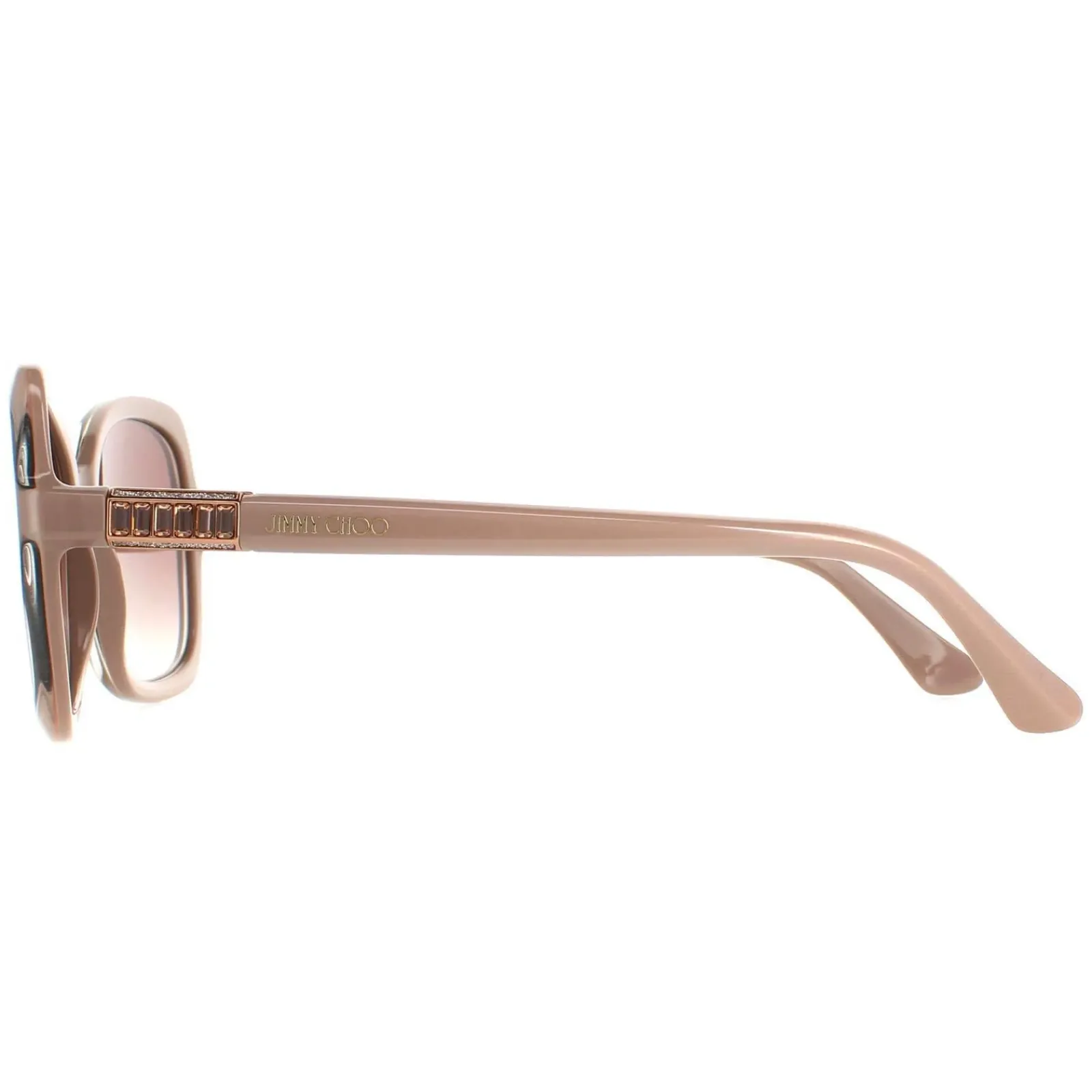 Jimmy Choo Butterfly|Jimmy Choo^Sunglasses BETT/S FWM NQ Nude Brown Silver Mirror