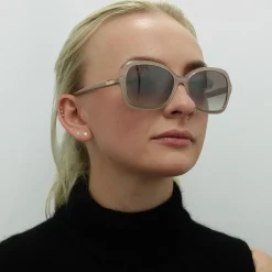 Jimmy Choo Butterfly|Jimmy Choo^Sunglasses BETT/S FWM NQ Nude Brown Silver Mirror