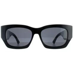 Jimmy Choo Rectangle|Jimmy Choo^Sunglasses CAMI/S 807 IR Black with Black Pattern Temples G